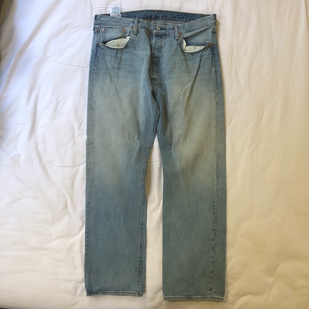 LEVI’S® Men’s 501® Original Fit Light Blue Jeans